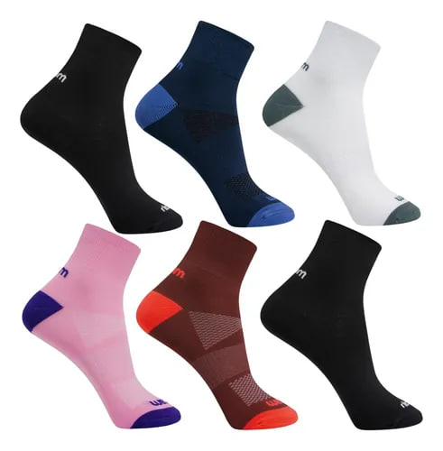 Meias cano curto dupla corrida academia